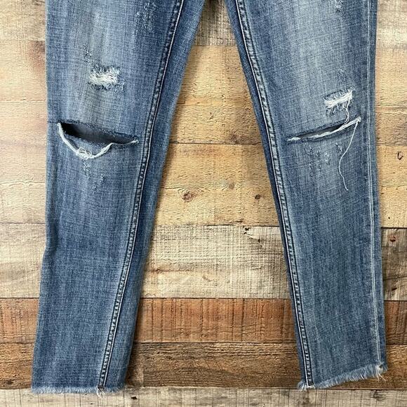 One Teaspoon Awesome Baggies Jeans Low Waist Relaxed Leg Blue Size 25 - Picture 5 of 12